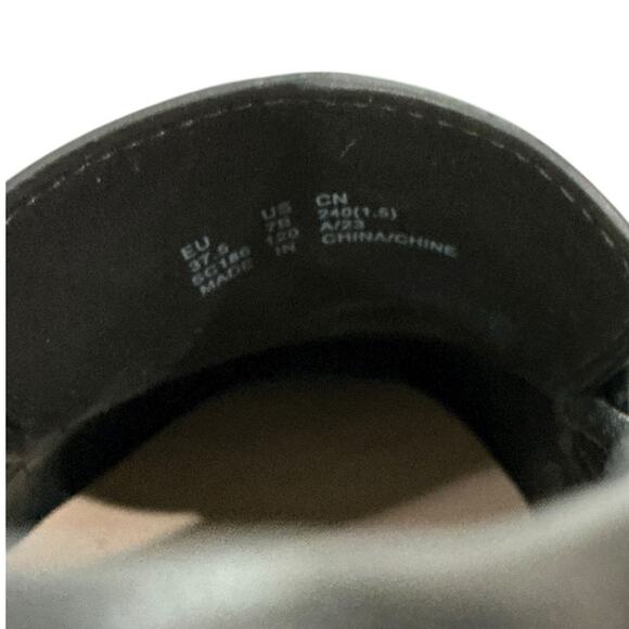 Stuart Weitzman Owen Buckle Ultra Lug Loafer Black Leather Size 7B NWT - Picture 13 of 14